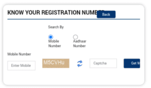 Know your registration number 